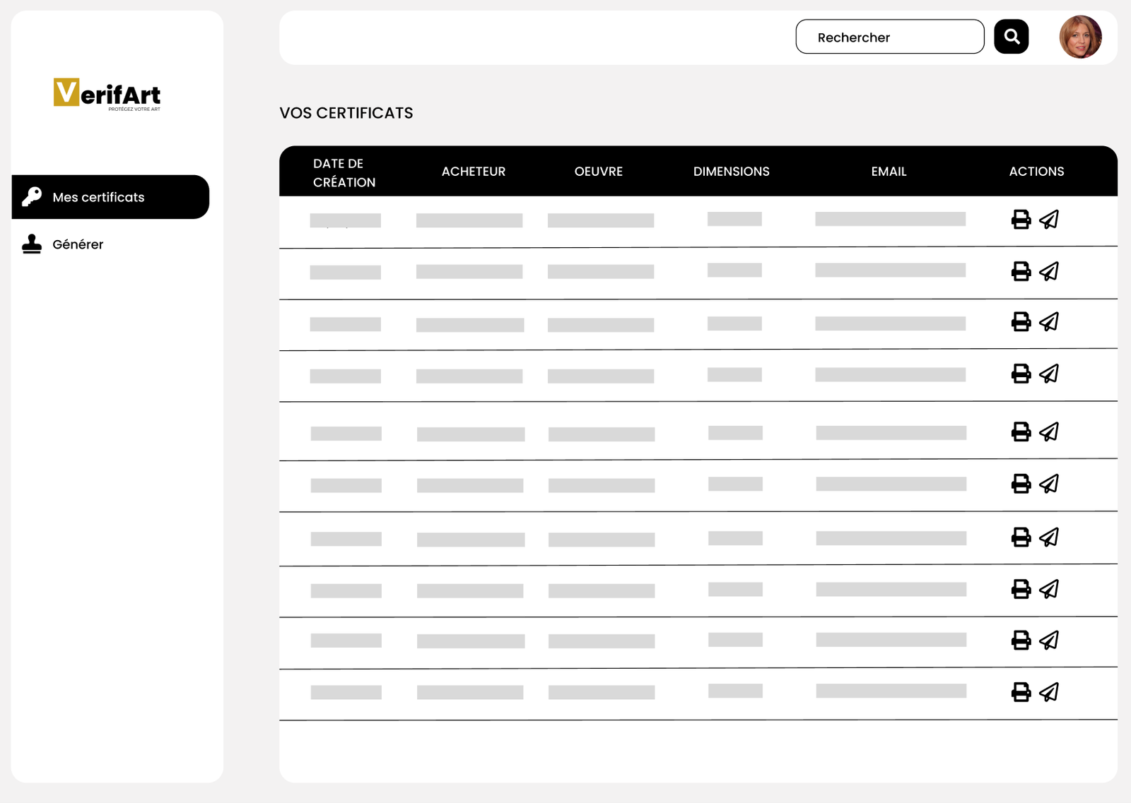 générateur certificat authenticité
